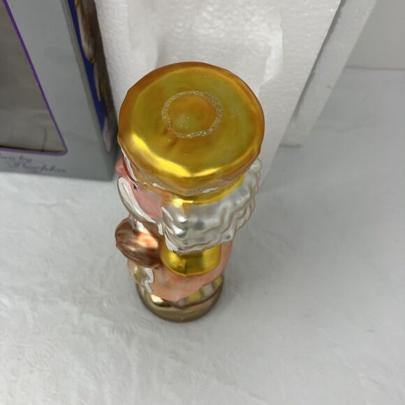 Vintage Hand Blown Glass Gold 10" Nutcracker by Peschka Christmas 1996 Figure - Picture 8 of 16